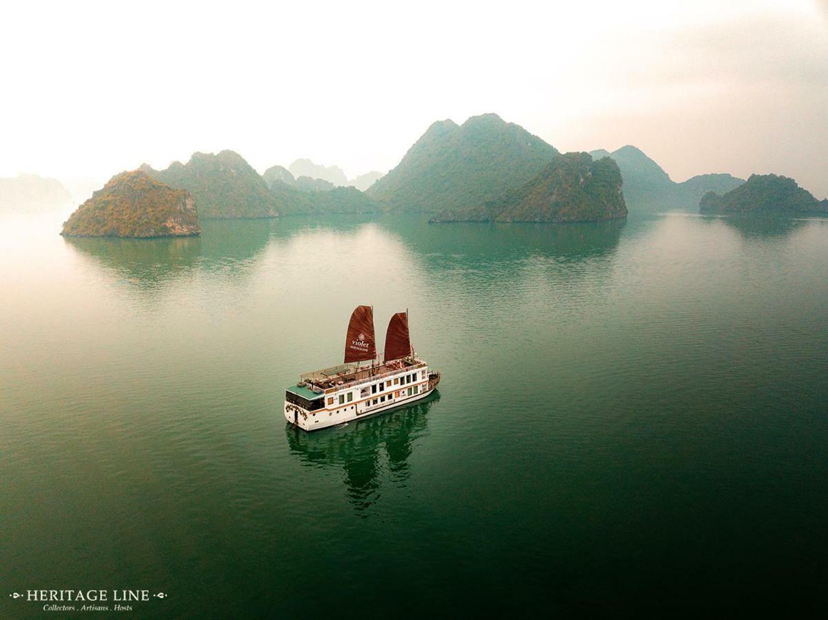 Heritage Line Violet Cruise - Halong Bay & Lan Ha Bay Χα Λονγκ Εξωτερικό φωτογραφία
